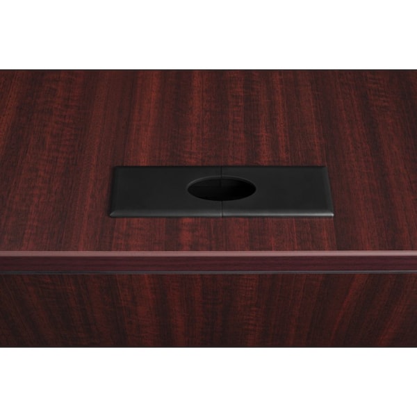 Regency Regency Legacy 66 x 65 in. L Desk with Double Pedestal Drawer Unit- Mahogany - LLD6630MH