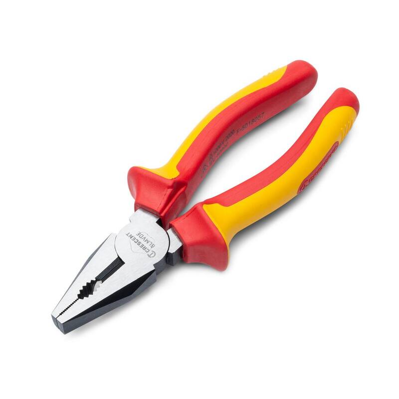 Crescent 6 in. VDE 1000-Volt Insulated Linesman Cutting Pliers - 6LMVDE