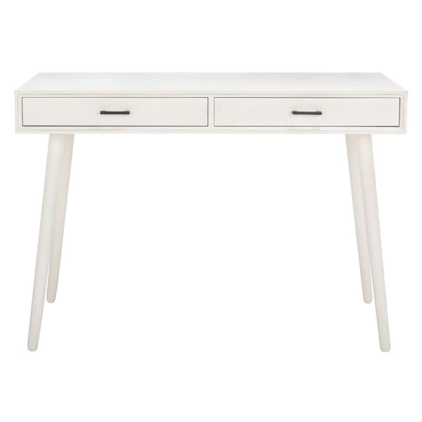 Safavieh O Dwyer 2 Drawer Desk, Distrssed White - DSK5708A