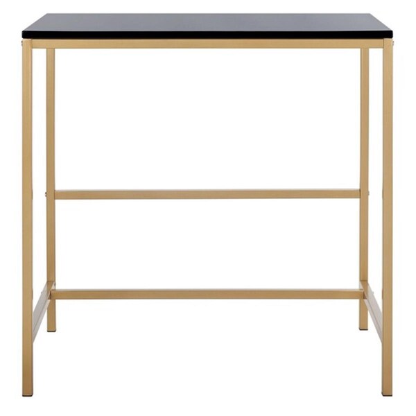 Safavieh Viv Glossy Wooden Desk, Black & Gold - DSK5801B