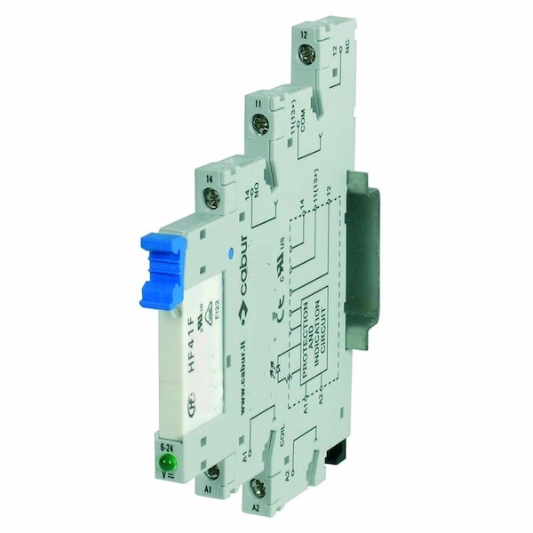Asi erminal Block Relay, 24V AC/DC Input, 250V AC Output, DIN Rail Mount, UL Listed - X766842