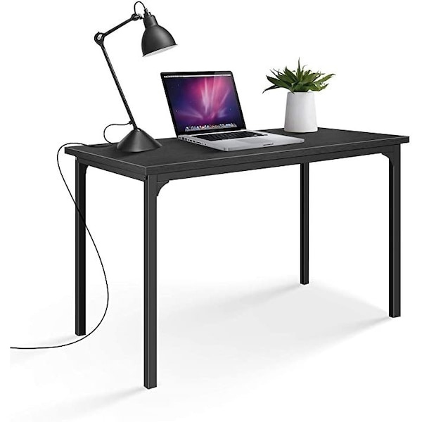 Ipower Simple Deluxe 44X24X30 Inch Desk, Black, 2.56 H, 24.41 W X Aluminum, Black - FNDESK44X24X30B