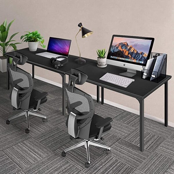 Ipower Simple Deluxe 44X24X30 Inch Desk, Black, 2.56 H, 24.41 W X Aluminum, Black - FNDESK44X24X30B