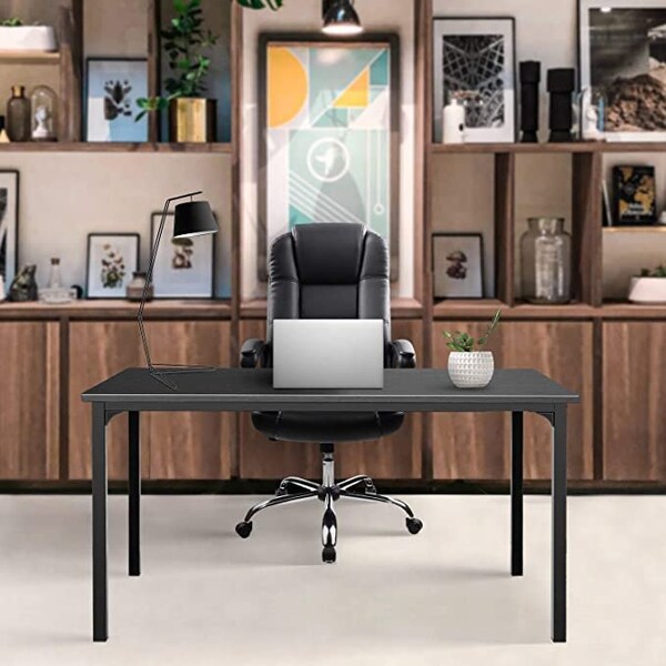 Ipower Simple Deluxe 44X24X30 Inch Desk, Black, 2.56 H, 24.41 W X Aluminum, Black - FNDESK44X24X30B