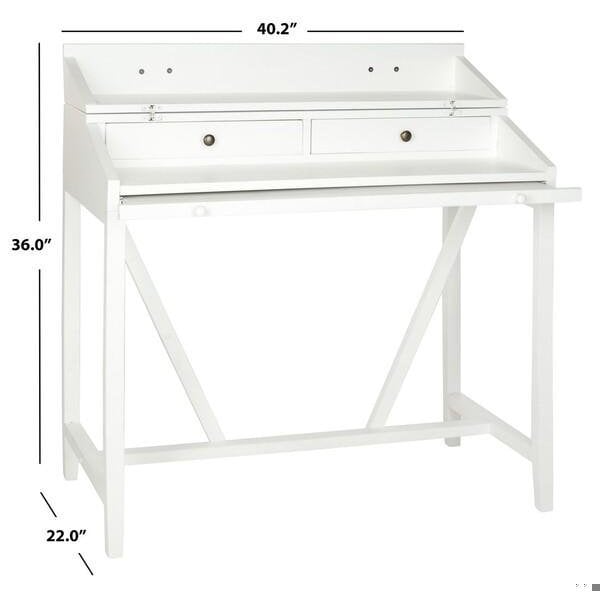 Safavieh Wyatt Writing Desk - White - AMH6509D