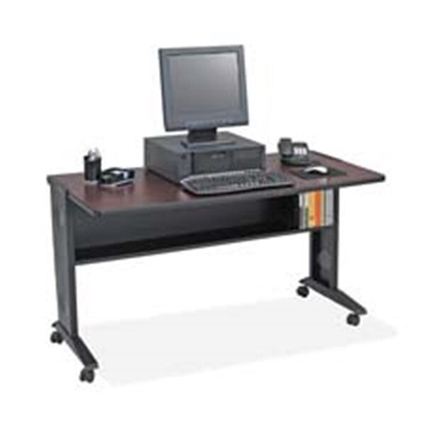 Betterbeds Company  Mobile Desk- 53-.50in.x28in.x30in.- Mahogany-Medium Oak - BE1620865