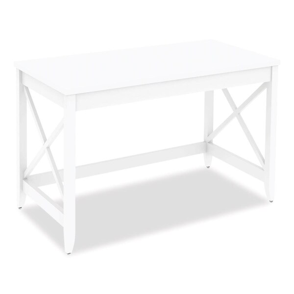 Kd Muebles De Dormitorio Farmhouse Writing Desk - 47.24 x 23.62 x 29.53 in. - White - KD3200186