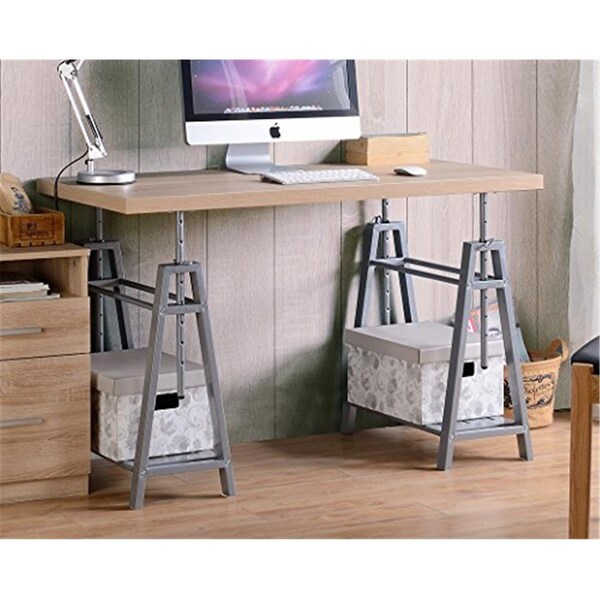 American Furniture Classics Adjustable Height Writing Desk with Sturdy Metal Base - 22222