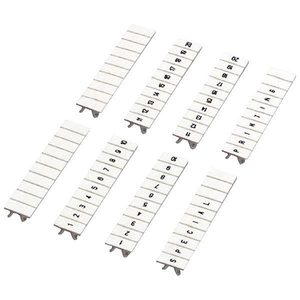 Square D Clip In Marking Strip, Nylon, 10, White - NSYTRAB540