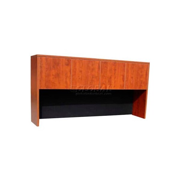 Boss Office Products Boss Hutch with 4 Doors - 71in - Cherry - N144-C