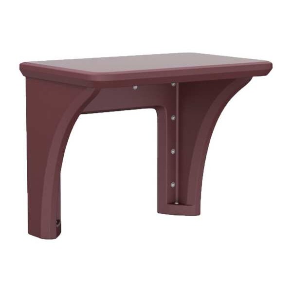 Cortech Wall-Mount Desk, 24 in D X 29 in H, 36 in W X Burgundy - 7605BY