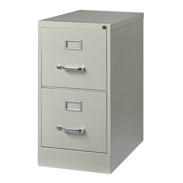 Hirsh 15" W 2 Drawer Vertical File Cabinet, Light Gray, Letter - 14411