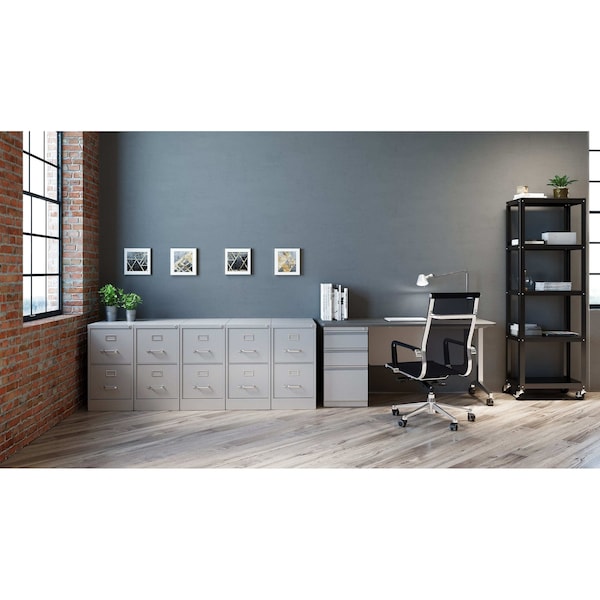 Hirsh 15" W 2 Drawer Vertical File Cabinet, Light Gray, Letter - 14411