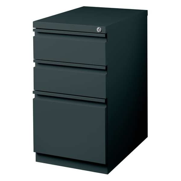 Hirsh 15" W 3 Drawer Desk Pedestal, Charcoal - 19322