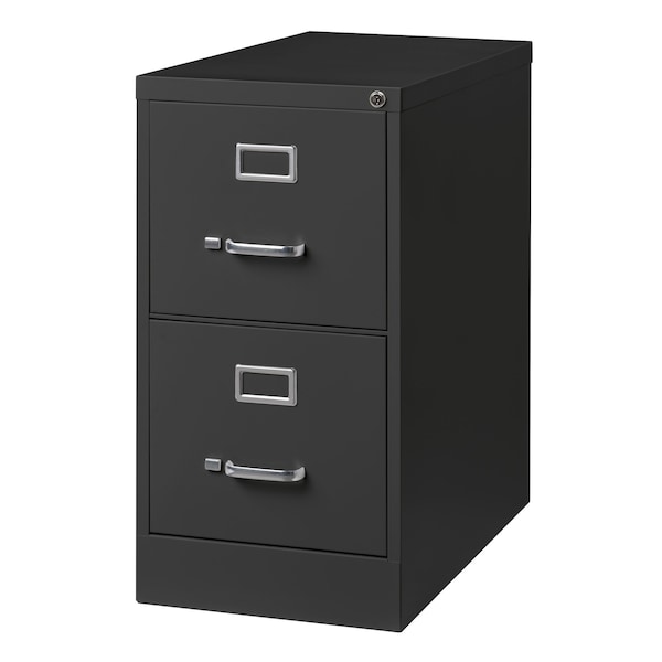 Hirsh 15 in W 2 Drawer Vertical File Cabinet, Charcoal, Letter - 24065