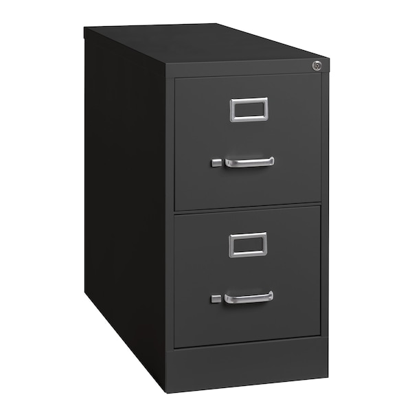 Hirsh 15 in W 2 Drawer Vertical File Cabinet, Charcoal, Letter - 24065