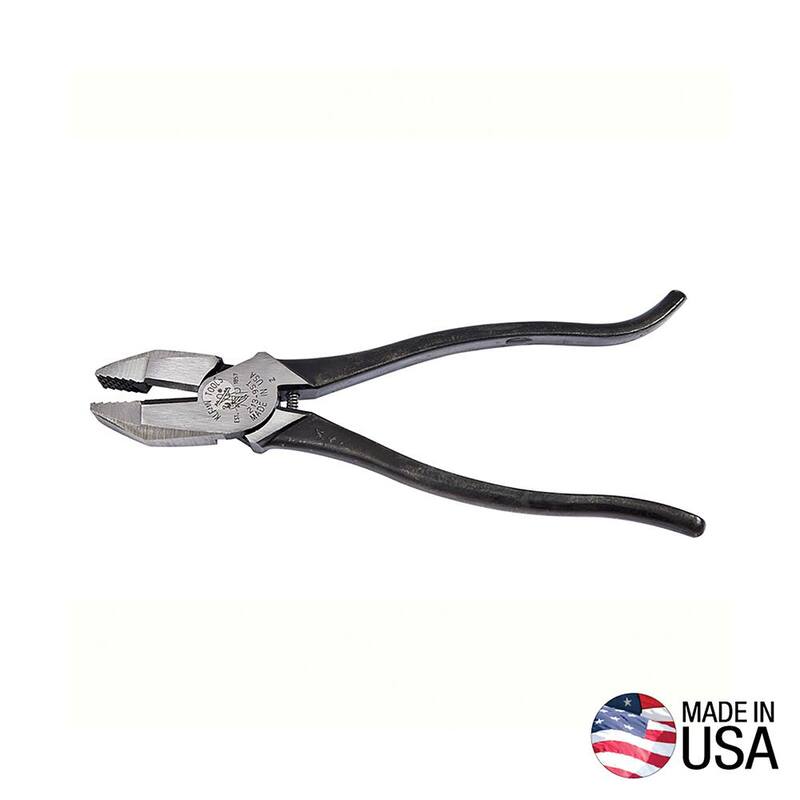 Klein Tools Ironworker's Pliers, Aggressive Knurl, 9-Inch - 213-9ST