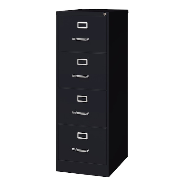 Hirsh 18" W 4 Drawer Vertical File Cabinet, Black, Legal - 17549