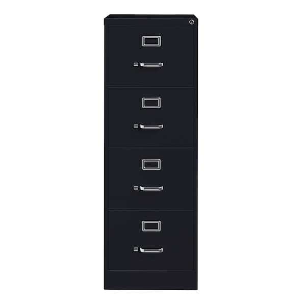 Hirsh 18" W 4 Drawer Vertical File Cabinet, Black, Legal - 17549