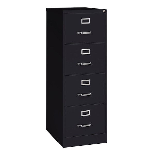 Hirsh 18" W 4 Drawer Vertical File Cabinet, Black, Legal - 17549