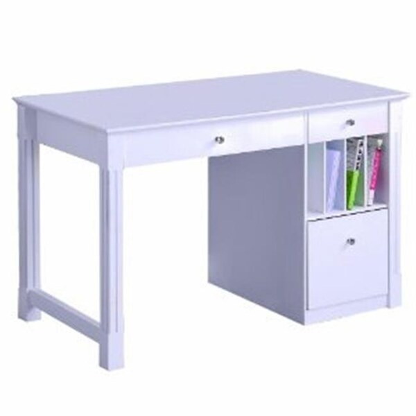 Walker Edison Furniture Walker Edison DW48D30WH Deluxe Solid Wood Desk - White - DW48D30WH