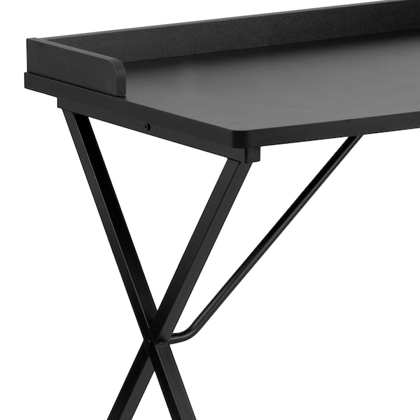 Flash Furniture Computer Desk Computer Desk, Black, 23-5/8" D X 31-1/2" H, 47-1/4" W X Laminate, Black - NAN-2140-BK-GG