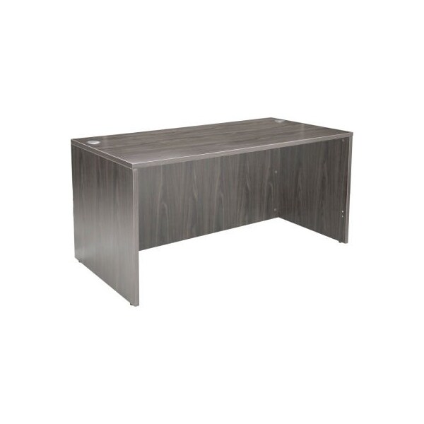 Norstar Office Products - Klang Malaysi Interion Desk Shell, 60inW x 30inD, Gray - O-695932GY