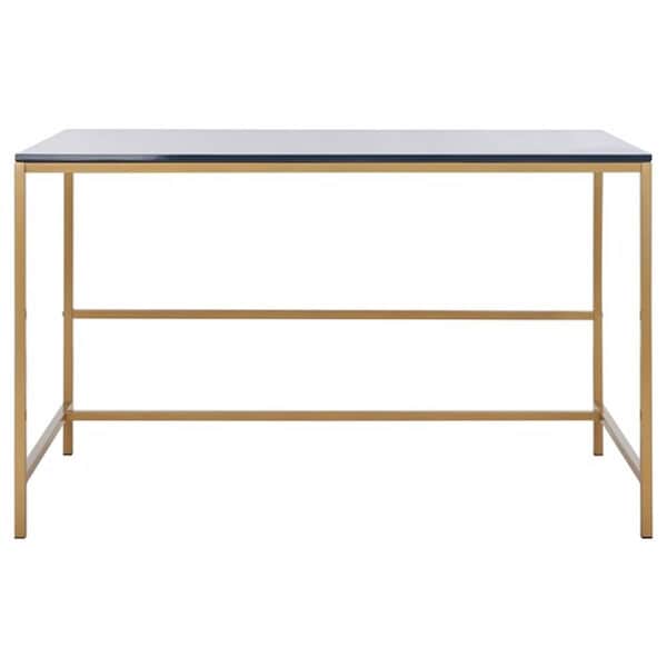 Safavieh Nova Glossy Wooden Desk, Navy & Gold - DSK5800C