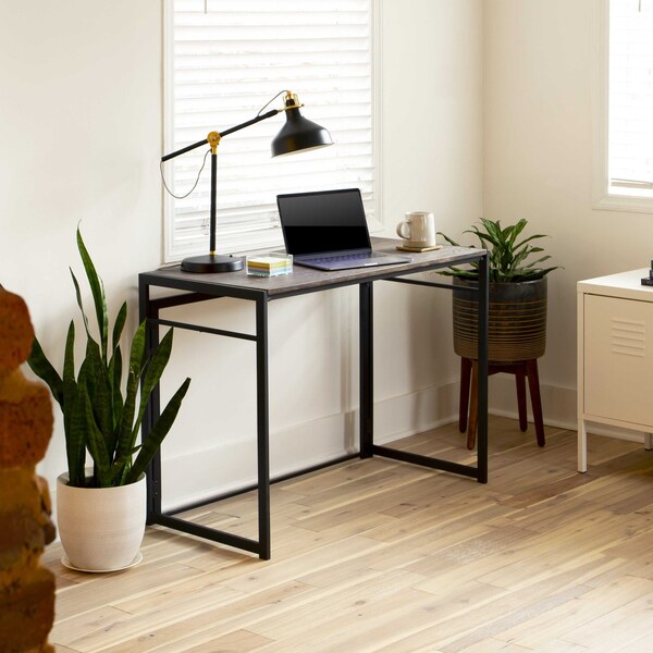 Flash Furniture Rustic Home Office Folding Computer Desk, 40" - JB-YJ354F-GG