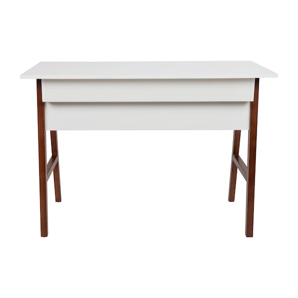 Flash Furniture White/Walnut Home Office Computer Desk with Drawer - GC-MBLK60-WH-WAL-GG