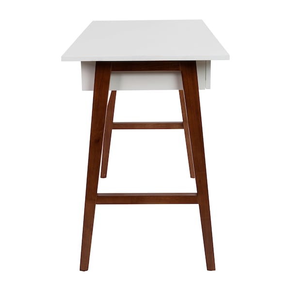 Flash Furniture White/Walnut Home Office Computer Desk with Drawer - GC-MBLK60-WH-WAL-GG