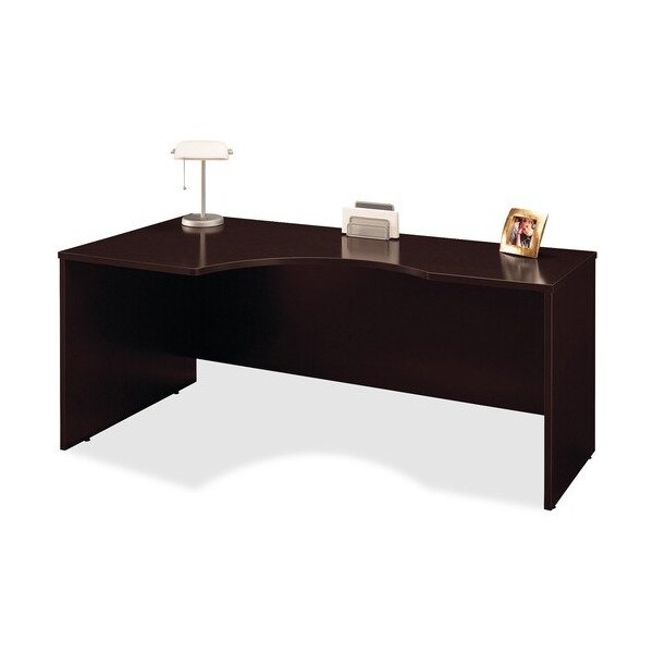 Bush Business Furniture SERIES C COLLECTION 72W LEFT HAND CORNER MODULE, 71.13WX35.5DX29.88H, MOCHA CHERRY/GRAPHITE GRAY - BSHWC12932