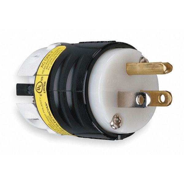 Legrand 3 Wire Ground Monitoring Straight Blade Plug 125VAC 15A - PS5266XGCM