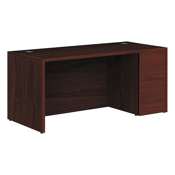 Hon Single Pedestal Desk, 30 in D X 29 1/2 in H, 66 in W X - H105897R.NN