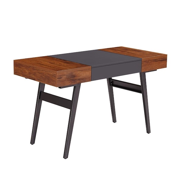Techni Mobili Expandable Modern Desk with Storage, Mahogany - RTA-1854-MAH