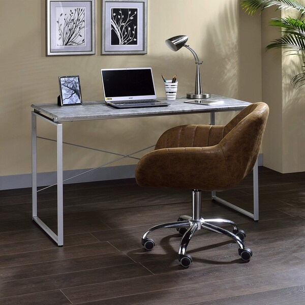 Acme 28 in H, 22 in W X Metal, Veneer, Composite Wood, Grey - ER-011SL