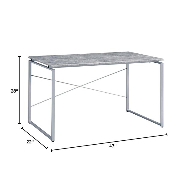 Acme 28 in H, 22 in W X Metal, Veneer, Composite Wood, Grey - ER-011SL