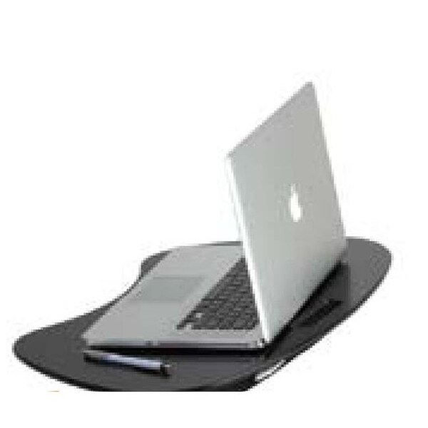 Honey-Can-Do Lap Rest, 2-1/2 in H, 15.8 in W X Medium Density Fiberboard, Black - TBL-02869