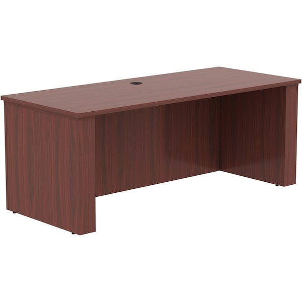 Lorell 72 x 29 x 49 in. Essentials Sit to Stand Desk ShellMahogany - LLR69574