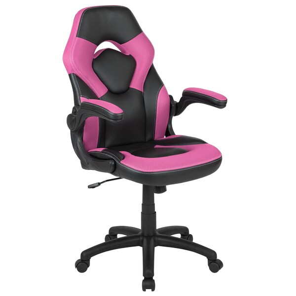Flash Furniture Red Gaming Desk and Chair Set with Cup Holder - BLN-X10RSG1030-PK-GG