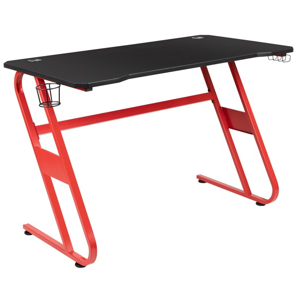 Flash Furniture Red Gaming Desk and Chair Set with Cup Holder - BLN-X10RSG1030-PK-GG