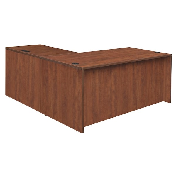 Regency Pedestal Desk Legacy 71" Single Pedestal L-Desk, 47" Re, Cherry - LLDSP713547CH