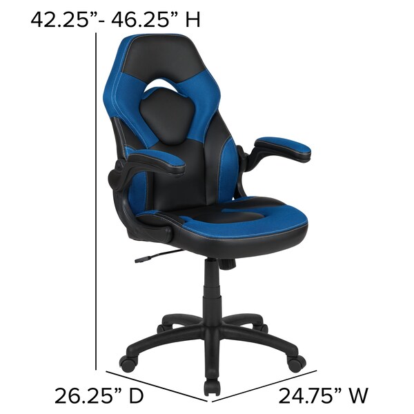 Flash Furniture Black Gaming Desk and Chair Set with Cup Holder - BLN-X10D1904L-BL-GG