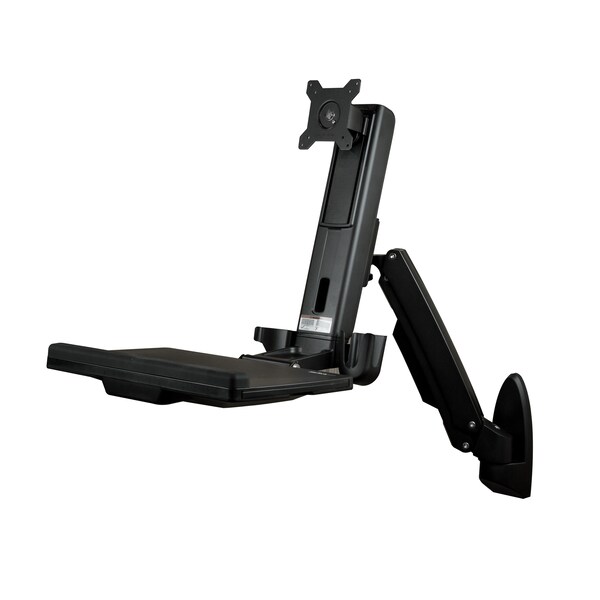 Startech.Com 31.5" D X 19.69 in H, 26.3" W X Steel, Aluminum and Plastic, Black - WALLSTS1