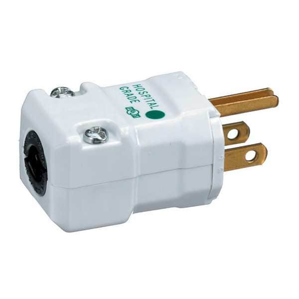 Hubbell 3 Wire Straight Blade Plug Hospital Grade 125VAC 15A - HBL8115V