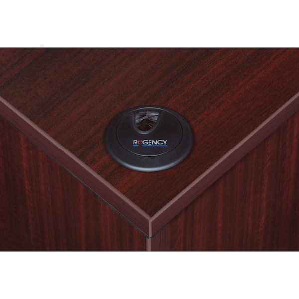Regency Pedestal Desk Legacy 66" Single Pedestal Desk, Mahogany, Mahogany - LSP6630MH