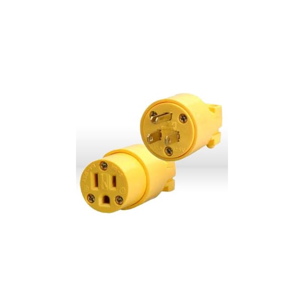 Southwire Replacement Plugs, Nema 5-15C, Yellow, Vinyl Female Connector - 5985