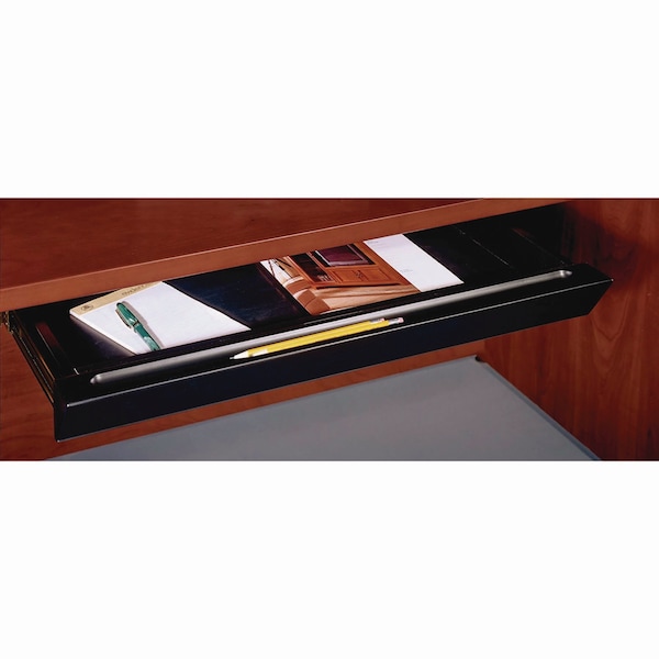 Bush Universal Pencil Drawer Accessory, Black, 15.88 in D X 2.75" H, 26.38" W X Metal; Wood, Black - AC99850