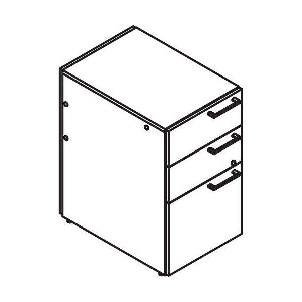 Groupe Lacasse Pedestal, Modular, B/B/F, 16inWx23inDx28inH, Snow - LASCAESP1623UFO