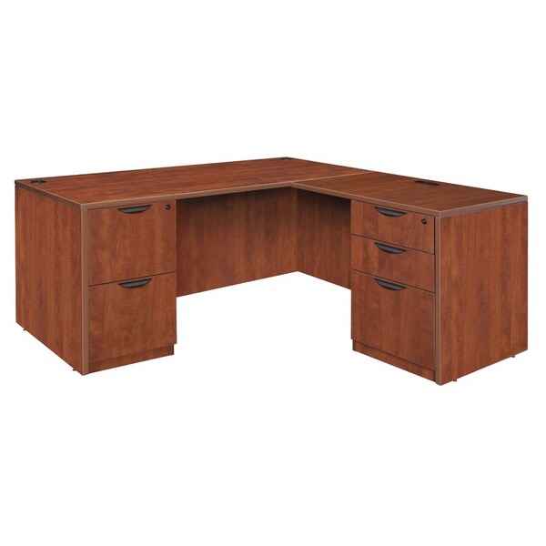 Regency Legacy L-Desks, 70 D X 29 H, 71 W X Wood, Cherry - LLDFP7135CH